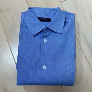 Dal Lago club Italy boys soft cotton blue dress shirt